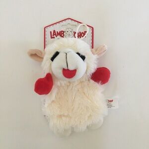 NEW 6” Dog Toy Lamb Chop Flat with Crinkle Sounds for Small Dogs Play